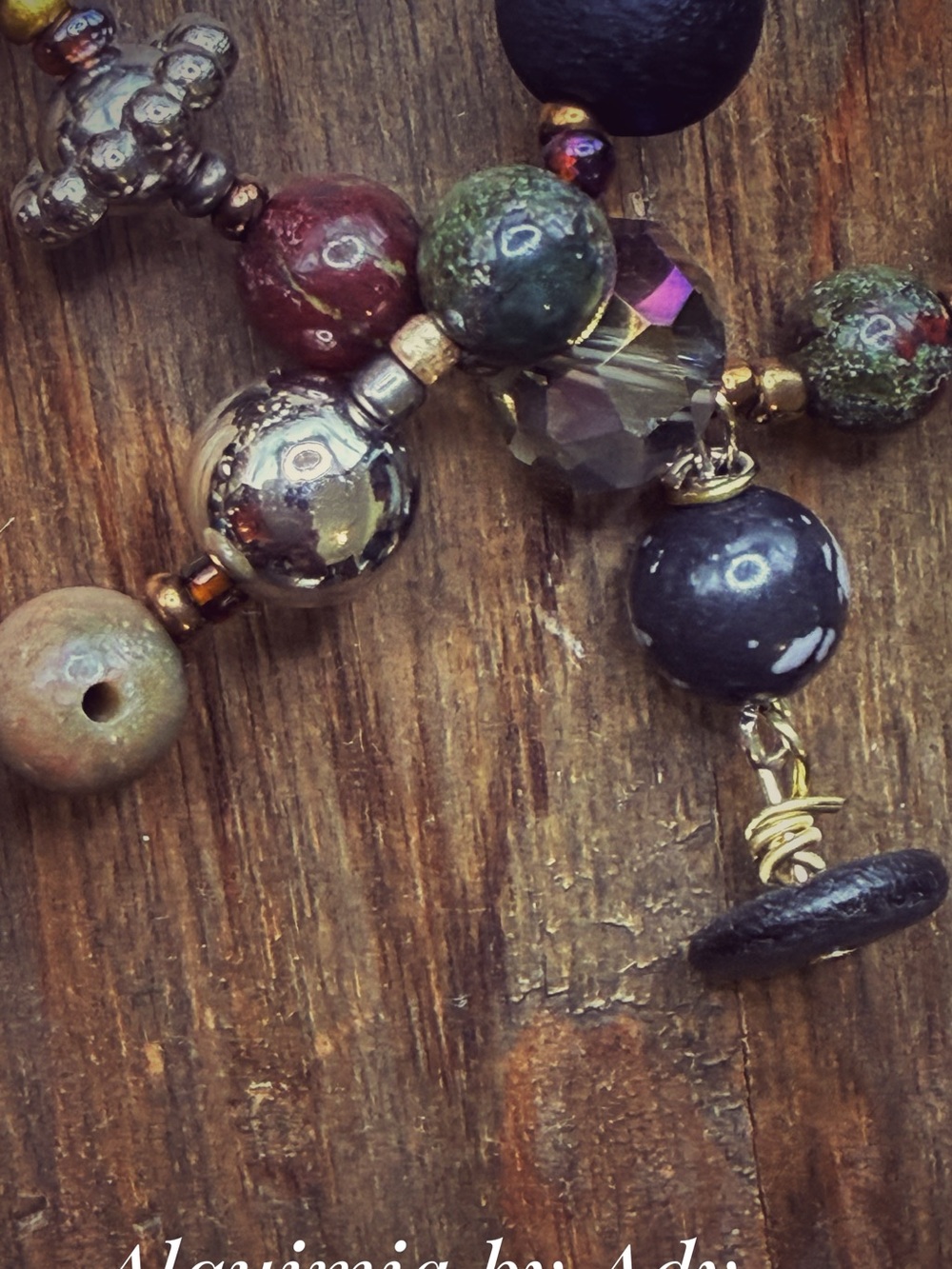 Fall essentials + OLIVE GREEN AGATES bracelet DUO - Picture 8 of 9